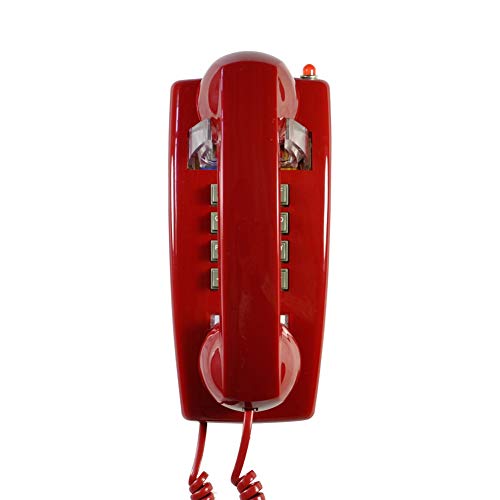 XAOBNIU Teléfono con Cable Teléfono Fijo Gondola Style Baño Retro Montado en la Pared Creative Metal Ringtone Extensión (Color : Red)