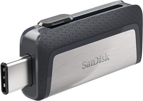 SanDisk 128GB Ultra Dual Drive, Memoria flash USB Type-C con conectores USB Type-C y Type-A reversibles para smartphones, tabletas, Macs y ordenadores