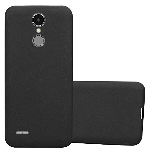Cadorabo Funda para LG K8 2017 en color negro escarcha – Funda de teléfono móvil de silicona TPU flexible – Funda de silicona – Funda protectora Ultra Slim Soft Back Cover Case Bumper DE-111061, LG K8
