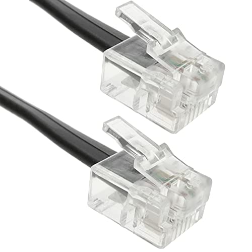 BeMatik - Cable Telefónico 4-Hilos RJ11 (5m)