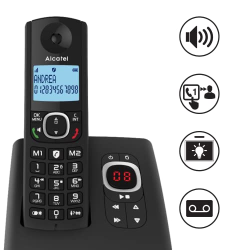 Teléfono inalámbrico contestador ALCATEL F530 Voice Duo Negro