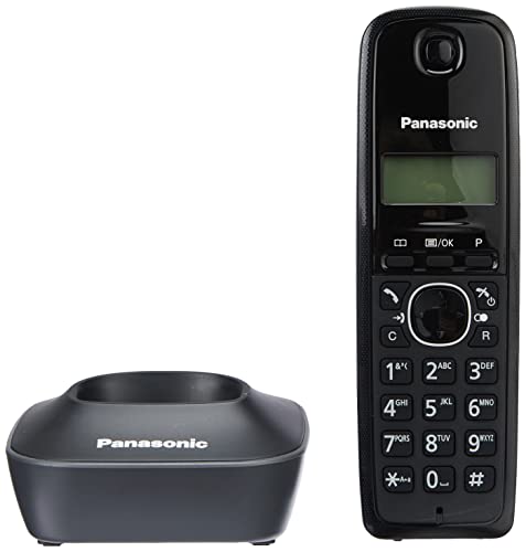 Panasonic KX-TG1612SP1, Kit De 2 Teléfonos, DECT, Tamaño Dúo, Negro