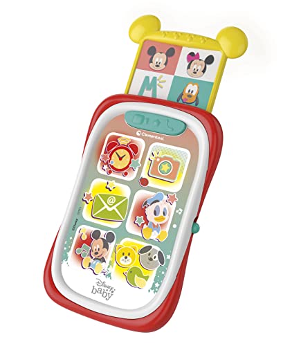 Clementoni Baby Mickey Juego Actividades bebé Smartphone Juguete a Partir de 9 Meses (17711), Multicolor