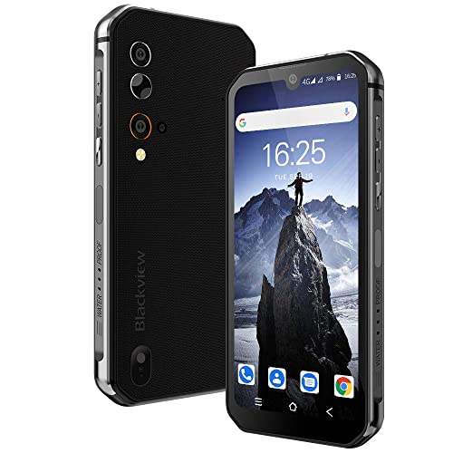Blackview Móvil Resistente, BV9900E Android 10 Impermeable Smartphone,Helio P90 Octa-Core,6GB+128GB,128GB SD, 48MP+16MP,IP68/IP69,NFC/Face ID/GPS