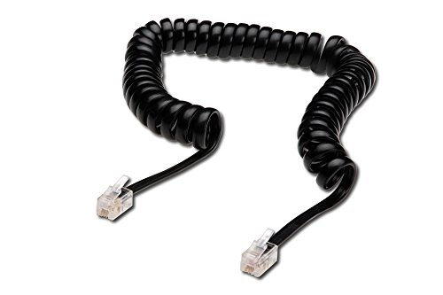 Digitus - Cable de conexión para teléfono torsadé uae rj10 negro 4 m