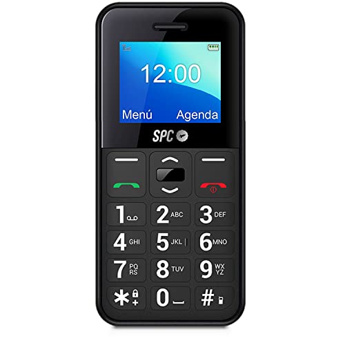 SPC Fortune 2 Pocket Edition – Teléfono móvil de Teclas Grandes para Mayores con números Grandes, botón SOS, Timbre y notificaciones Inteligentes, Volumen extraalto, configuración remota, color negro