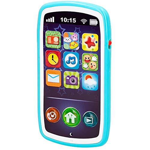 winfun 44523 - Teléfono móvil bebés, Juguete, con sonidos, melodías y luces, + 6 meses, juguetes primera infancia