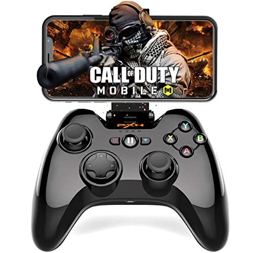 Megadream Wireless Gamepad Controller, iOS MFi Gaming Joystick with Clamp Holder for iPhone XS, XR X, 8 Plus, 8, 7 Plus, 7 6S 6 5S 5, iPad, iPad Pro Air Mini, Apple TV - Direct Play