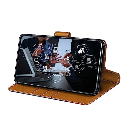 MILEGAO Estuche de Cuero Funda para LG G3S Estuche magnético para teléfono con Billetera + [2 Unidades] Protector de Pantalla de Vidrio Templado para LG G3 Beat (5”)