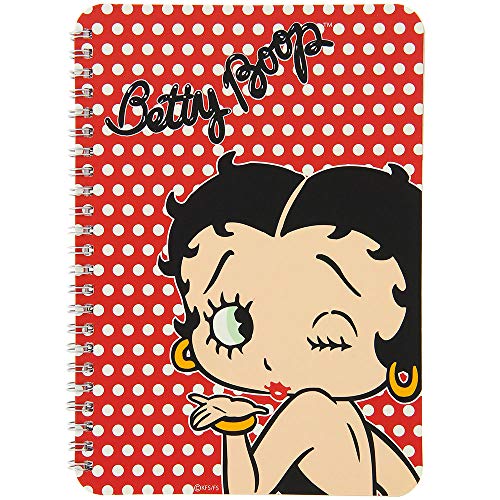 Betty Boop Limited Edition Deluxe - Amplia gama de material de papelería, elige tu opción, color Cuaderno espiral A5 de lunares